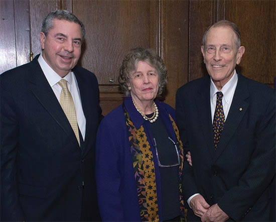 From left: Charles Antzelevitch, PhD (left) and benefactors Martha Hamilton Morris and I. Wistar Morris, III From left: Charles Antzelevitch, PhD (left) and benefactors Martha Hamilton Morris and I. Wistar Morris, III