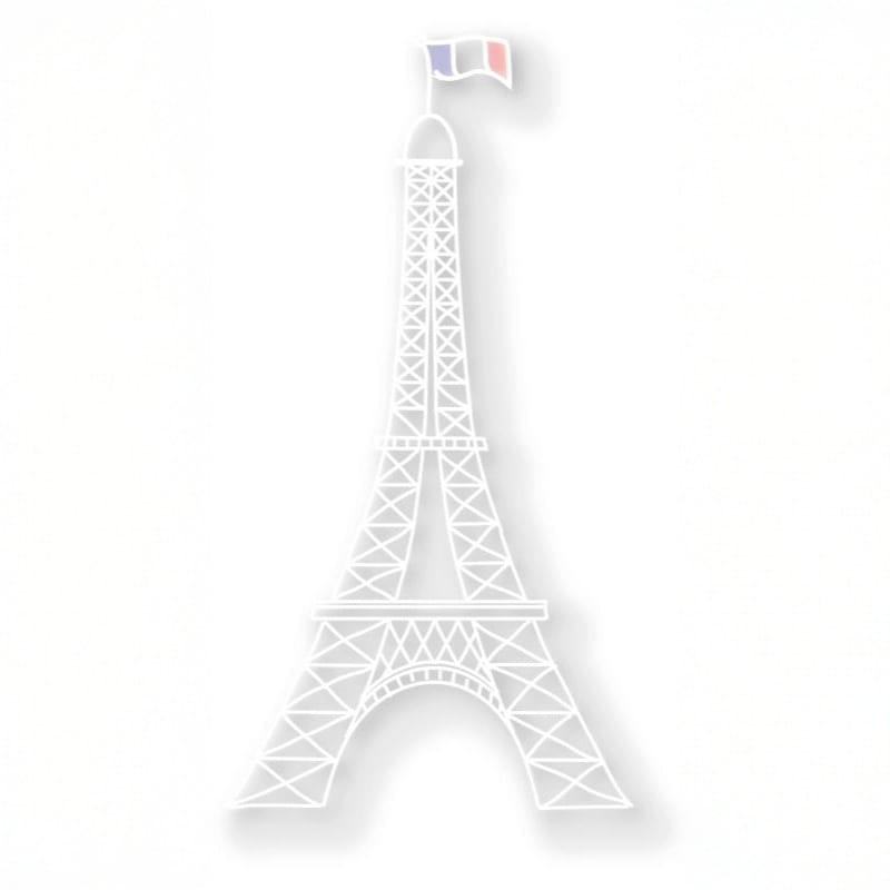 Eiffel Tower graphical illustration