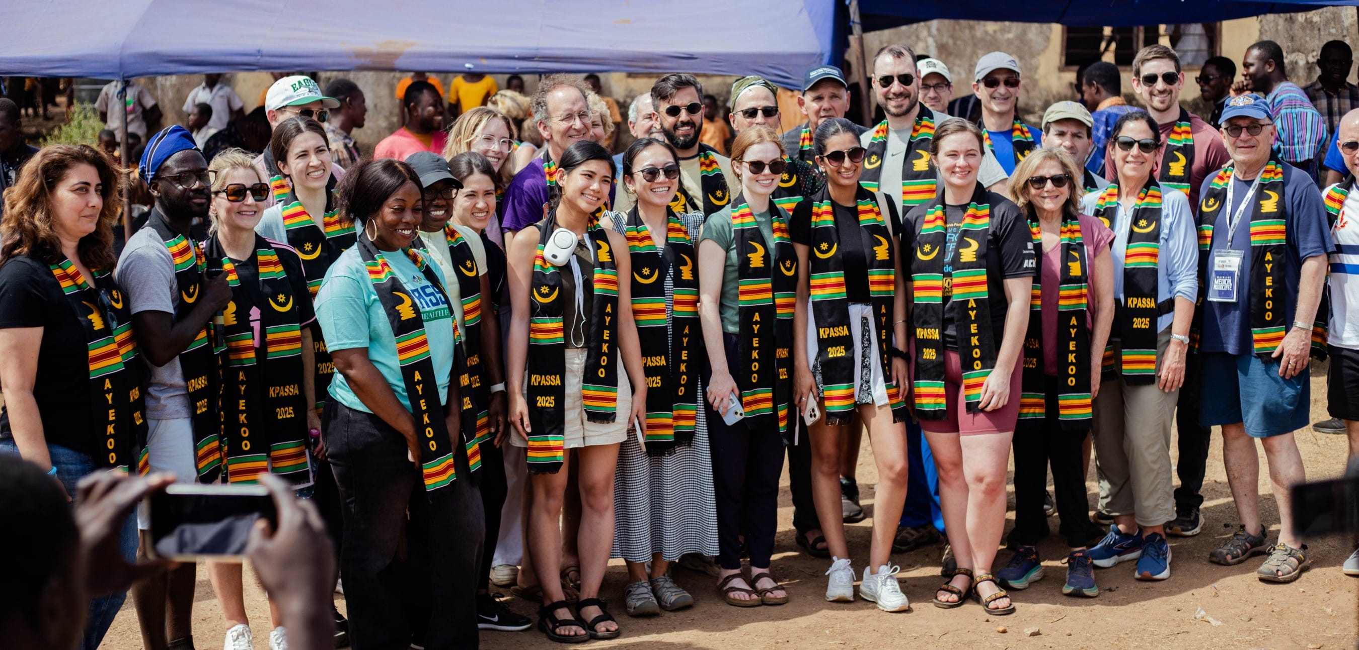 Dr. Livornese and other medical care providers in Ghana.