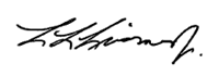 Lawrence Livornese Jr. signature
