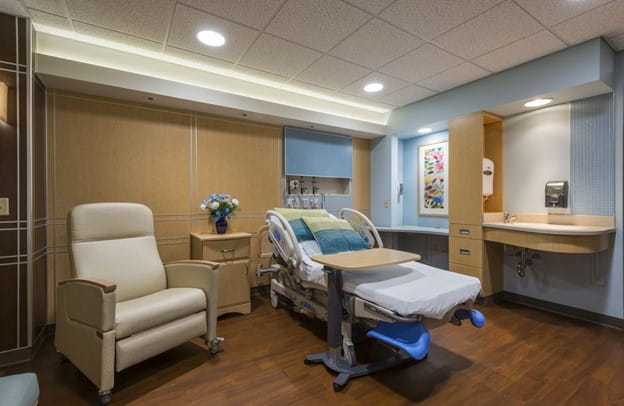 Labor and delivery room